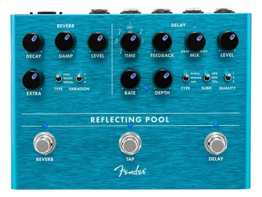 Reflecting Pool Delay/Reverb, effects pedal for guitar or bass