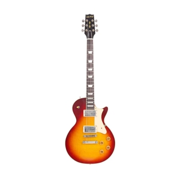 Heritage, Custom Shop Core Collection H-150 Plain Top Electric Guitar with Case (Artisan Aged), Dark Cherry Sunburst