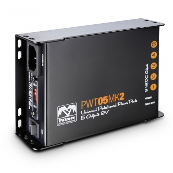 Palmer MI PWT 05 MK 2 - Universelles 9V-Netzteil für Pedalboards 5 Ausgänge